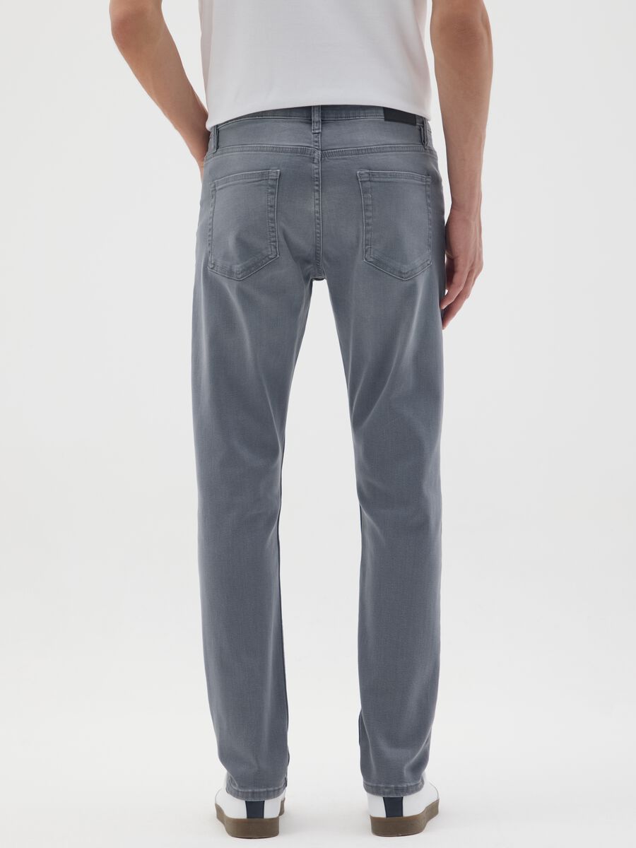 Grey stretchy cotton skinny fit jeans_2