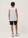 Black and white pure cotton set with top and shorts_1