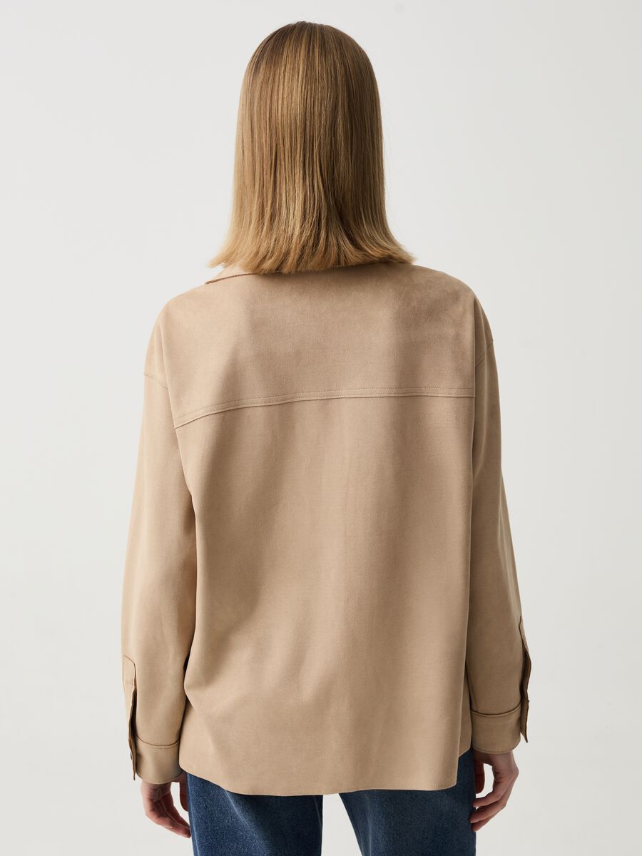 Short suede jacket with pockets_2