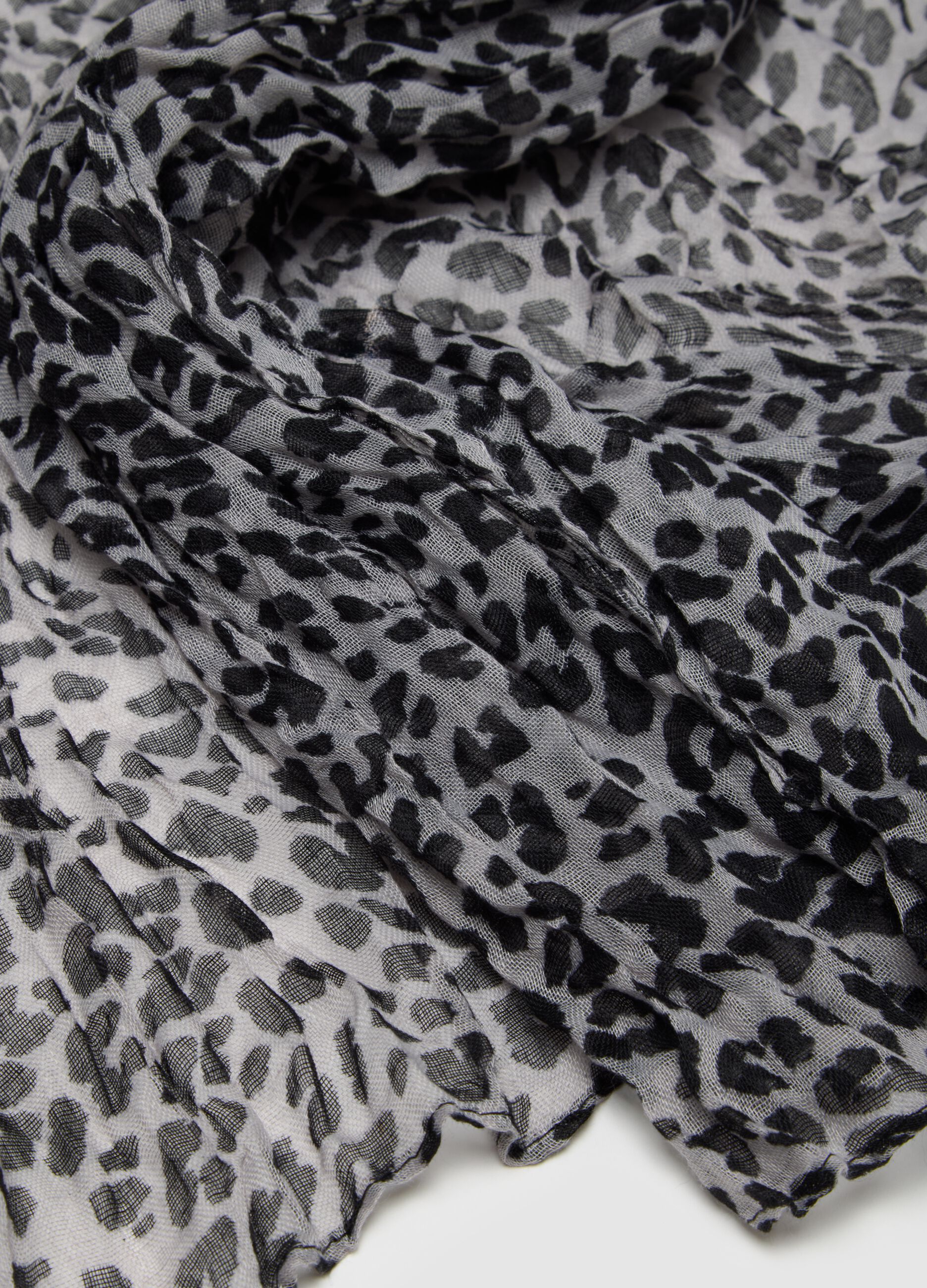 Multicolor Leopard Print Scarf