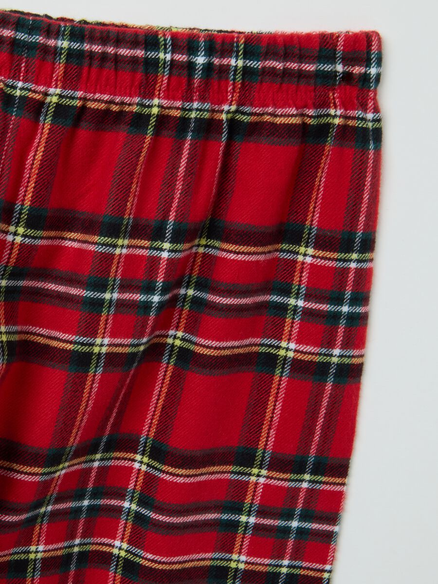 Kids' multicolour Christmas pyjama in pure cotton, regular fit_3