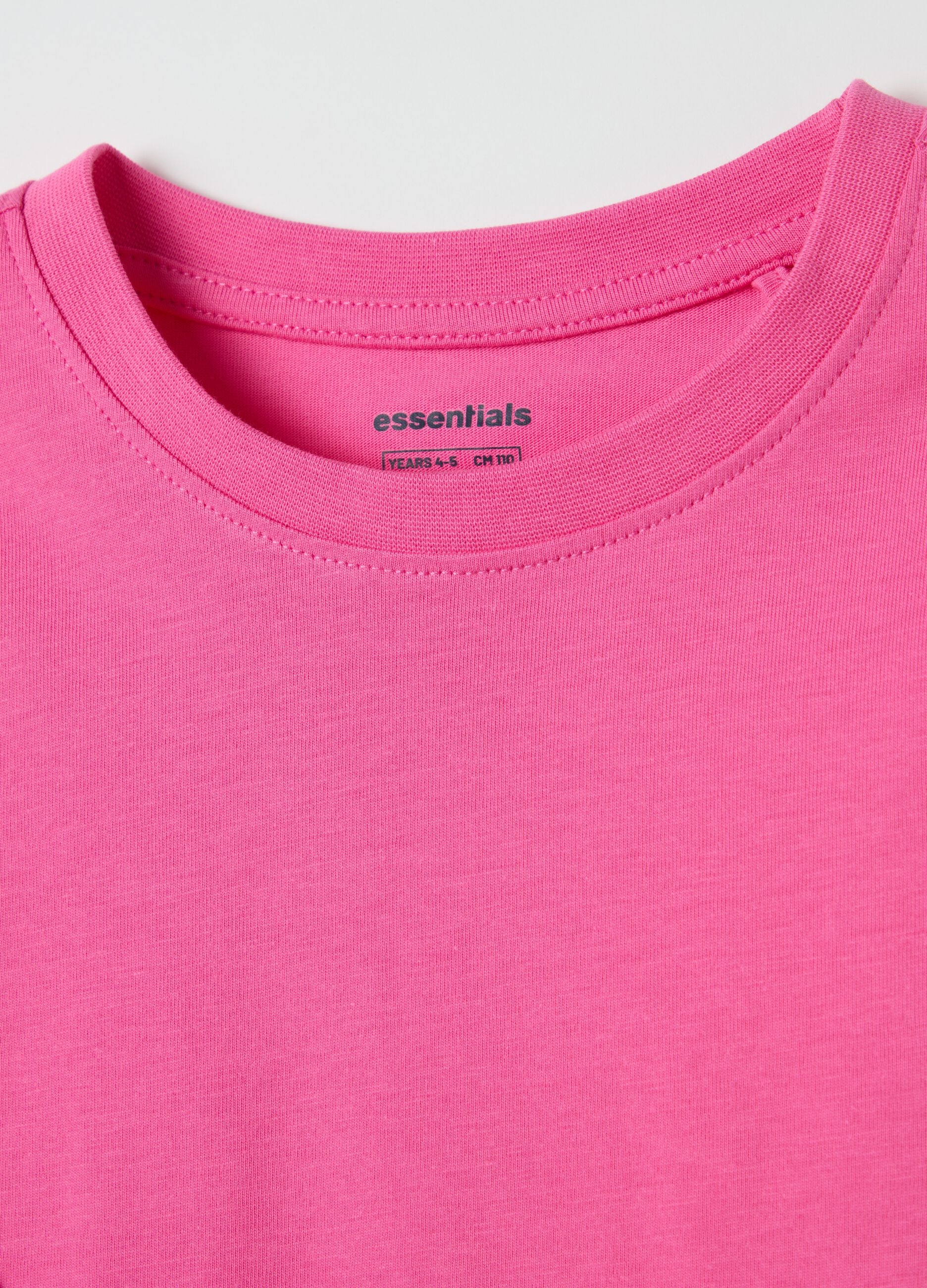 Long-sleeved T-shirt in organic cotton