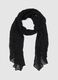 Regular fit lightweight black scarf_0