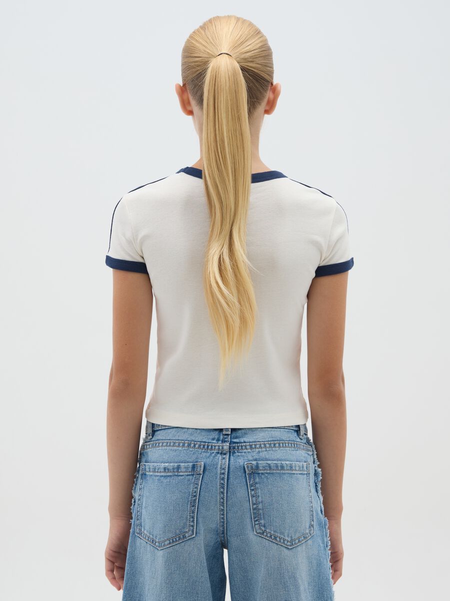 Girls' Multicolour Pure Cotton Fitted T-Shirt_1