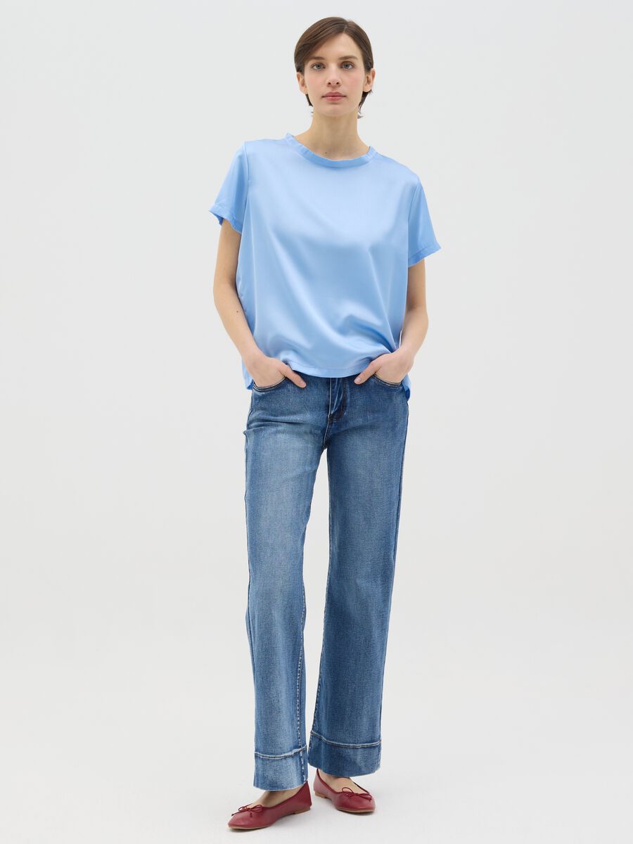 Light blue satin T-shirt_1