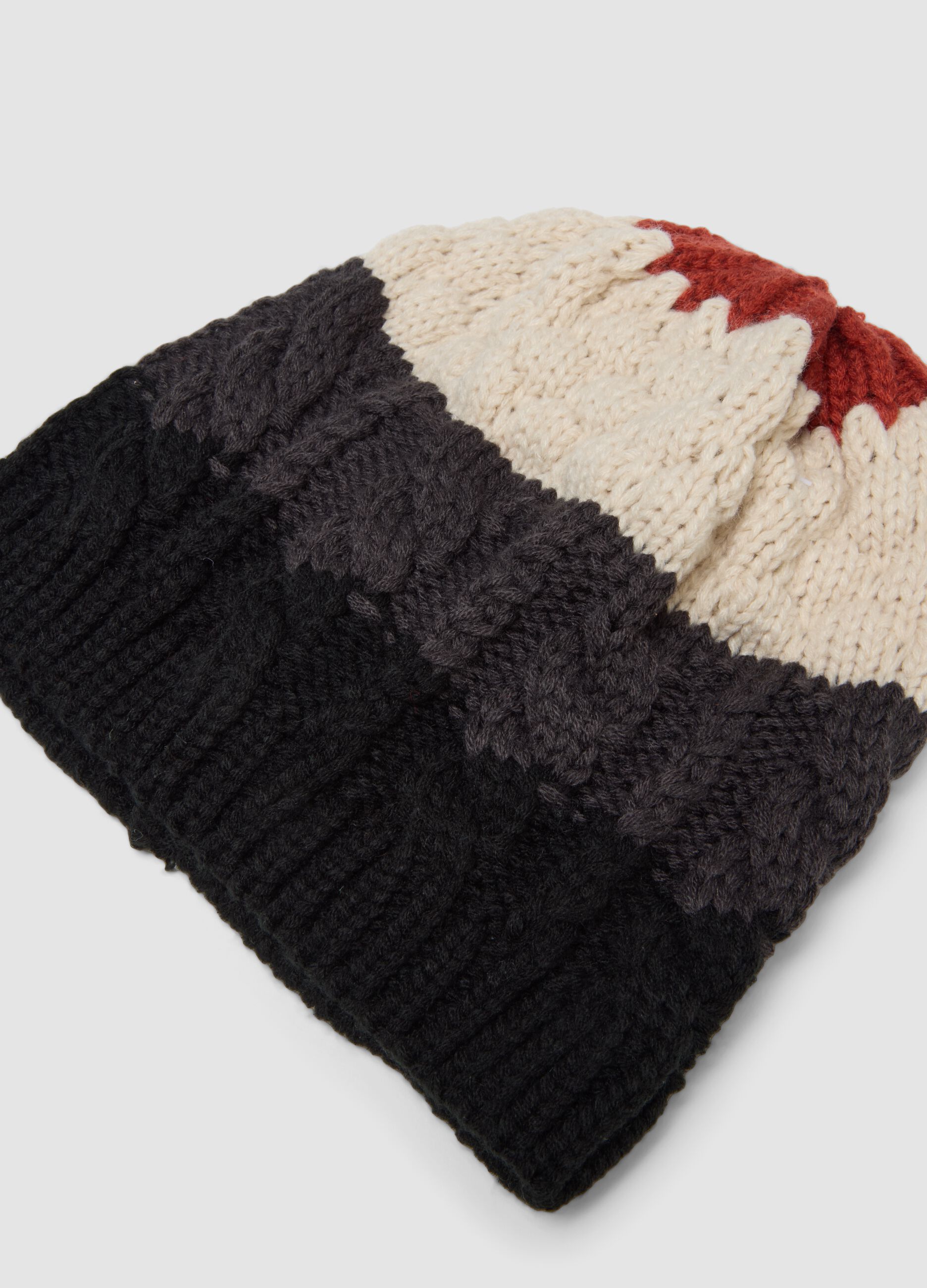 Beanie multicolor in maglia