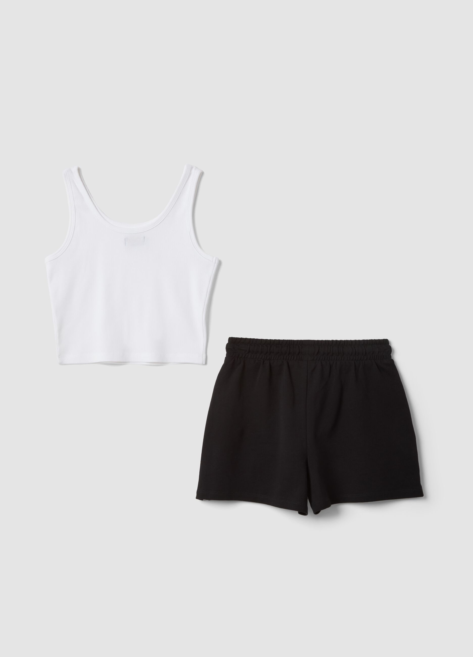 Girls&rsquo; multicolour fitted stretch cotton set