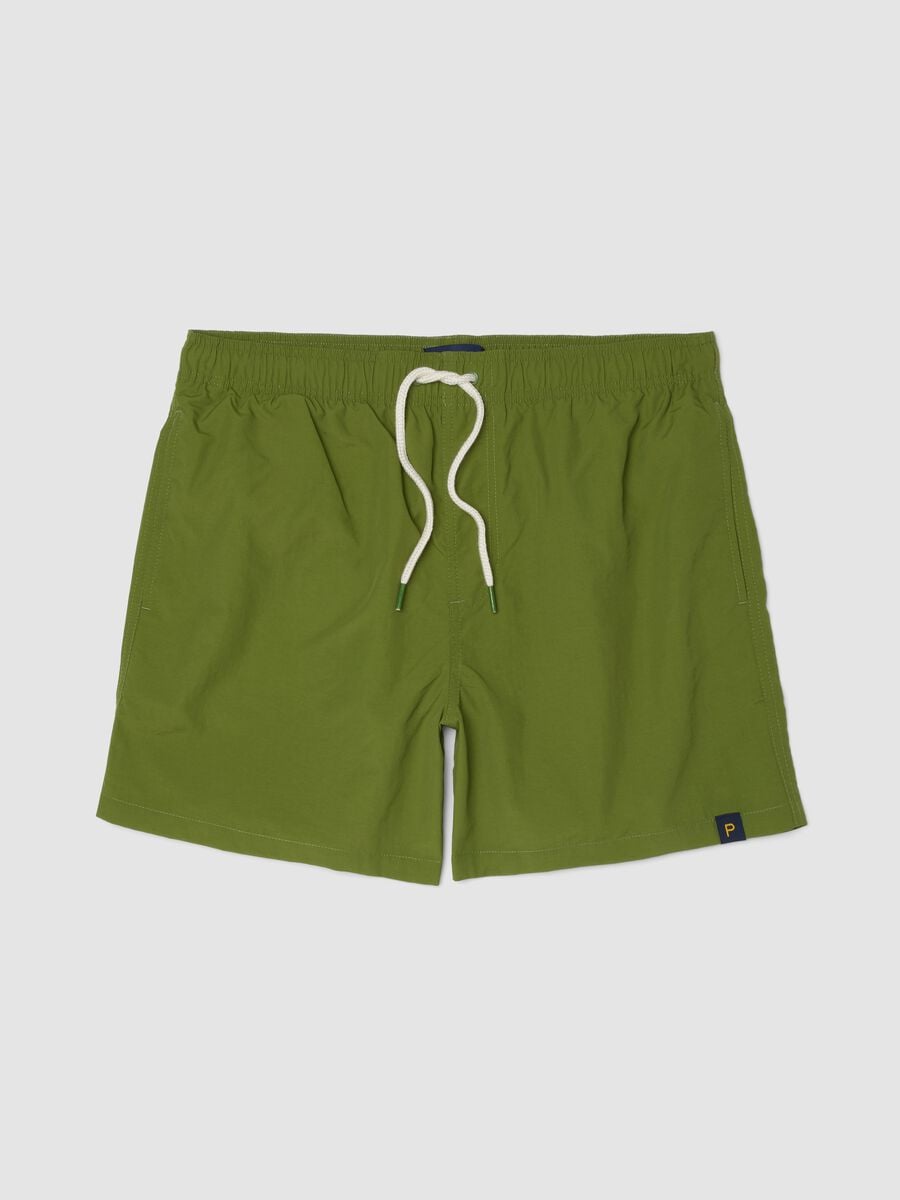 Boxer da mare verdi con vita elasticizzata e coulisse_4