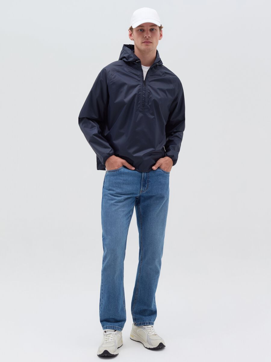 Essential waterproof half-zip jacket_1