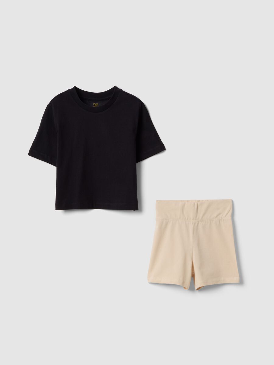 Set in puro cotone multicolor da ragazza regular fit_3