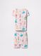 Pink pyjamas with Princesses print in cotton_1