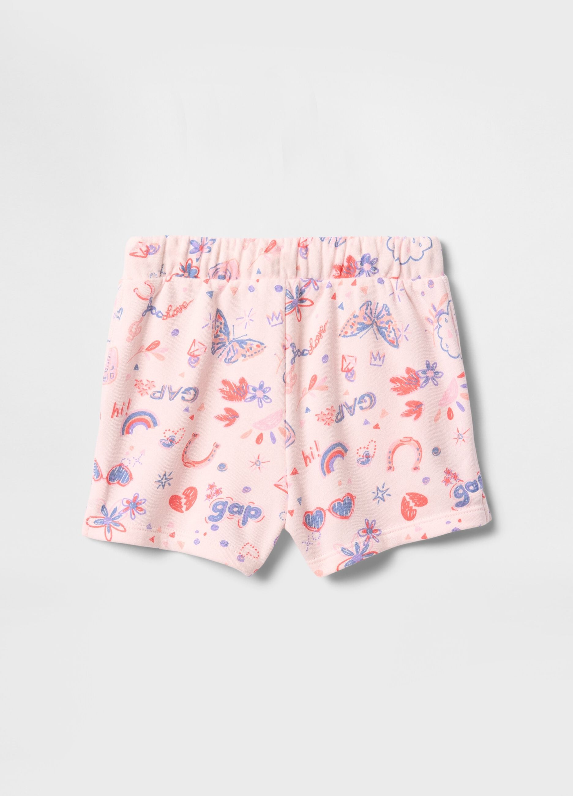 Pink shorts with colourful pattern GAP Kids