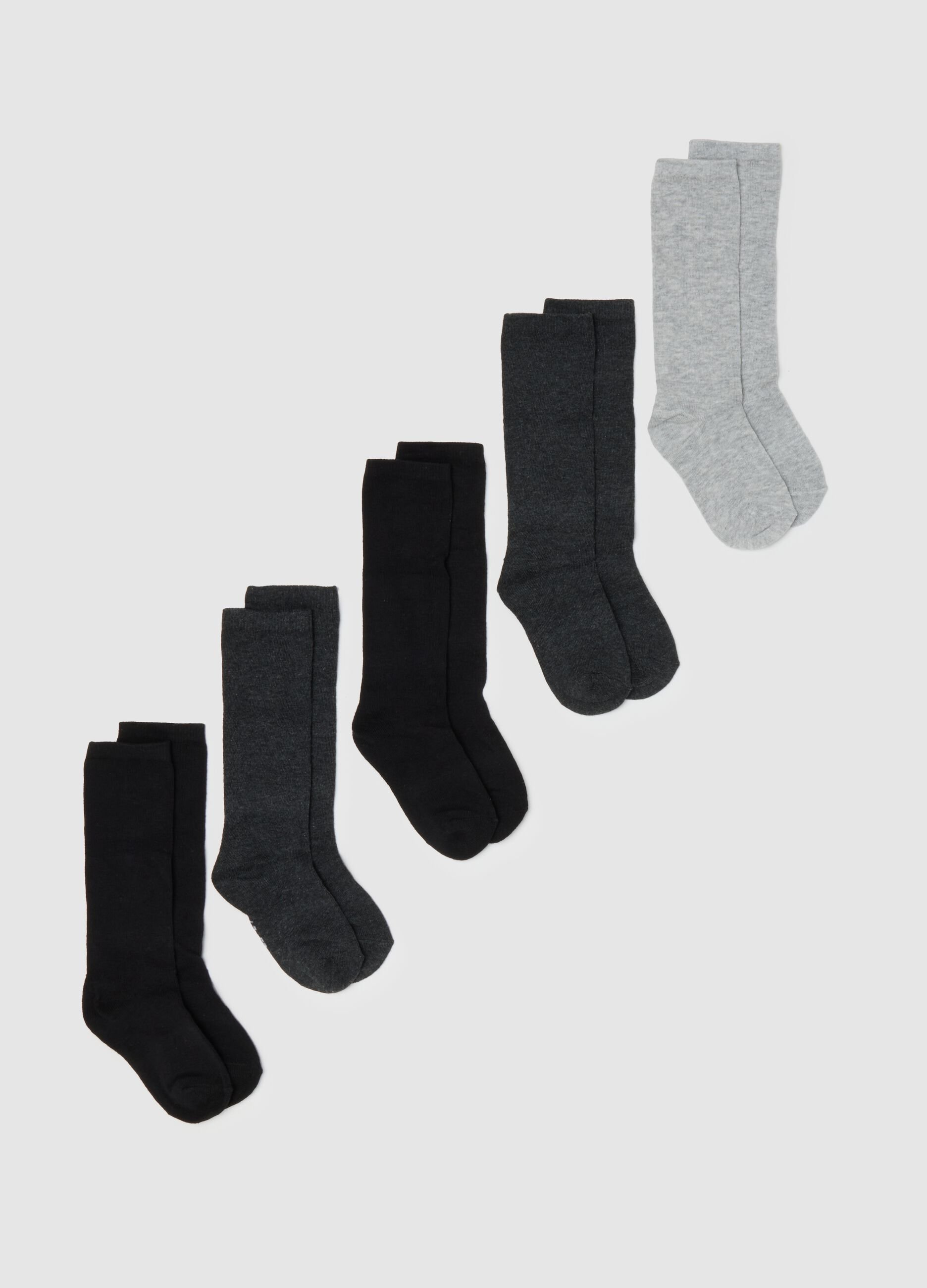 Gray Long Children's Socks