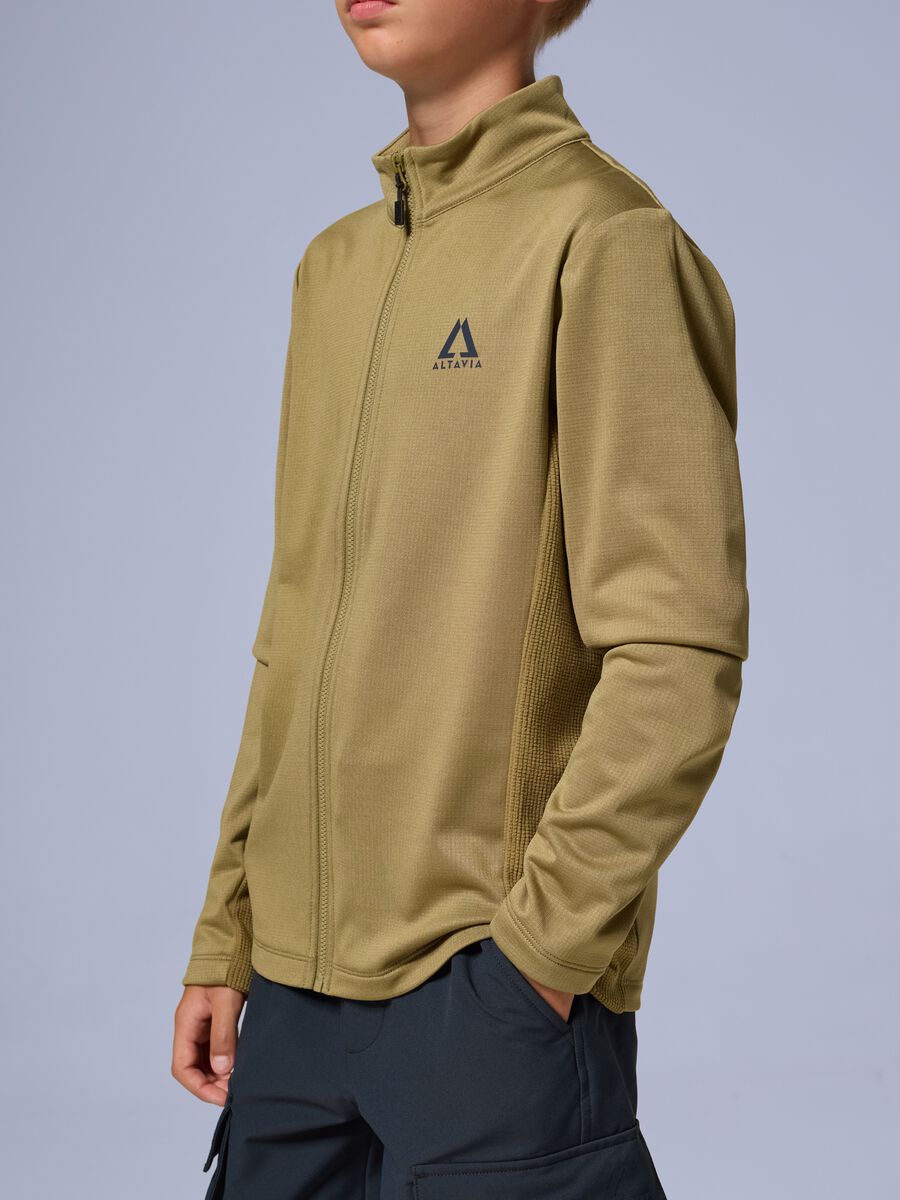 Waffle full zip fleece ALTAVIA WITH DEBORAH COMPAGNONI_3