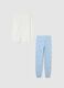 White cotton pyjamas for girls_1