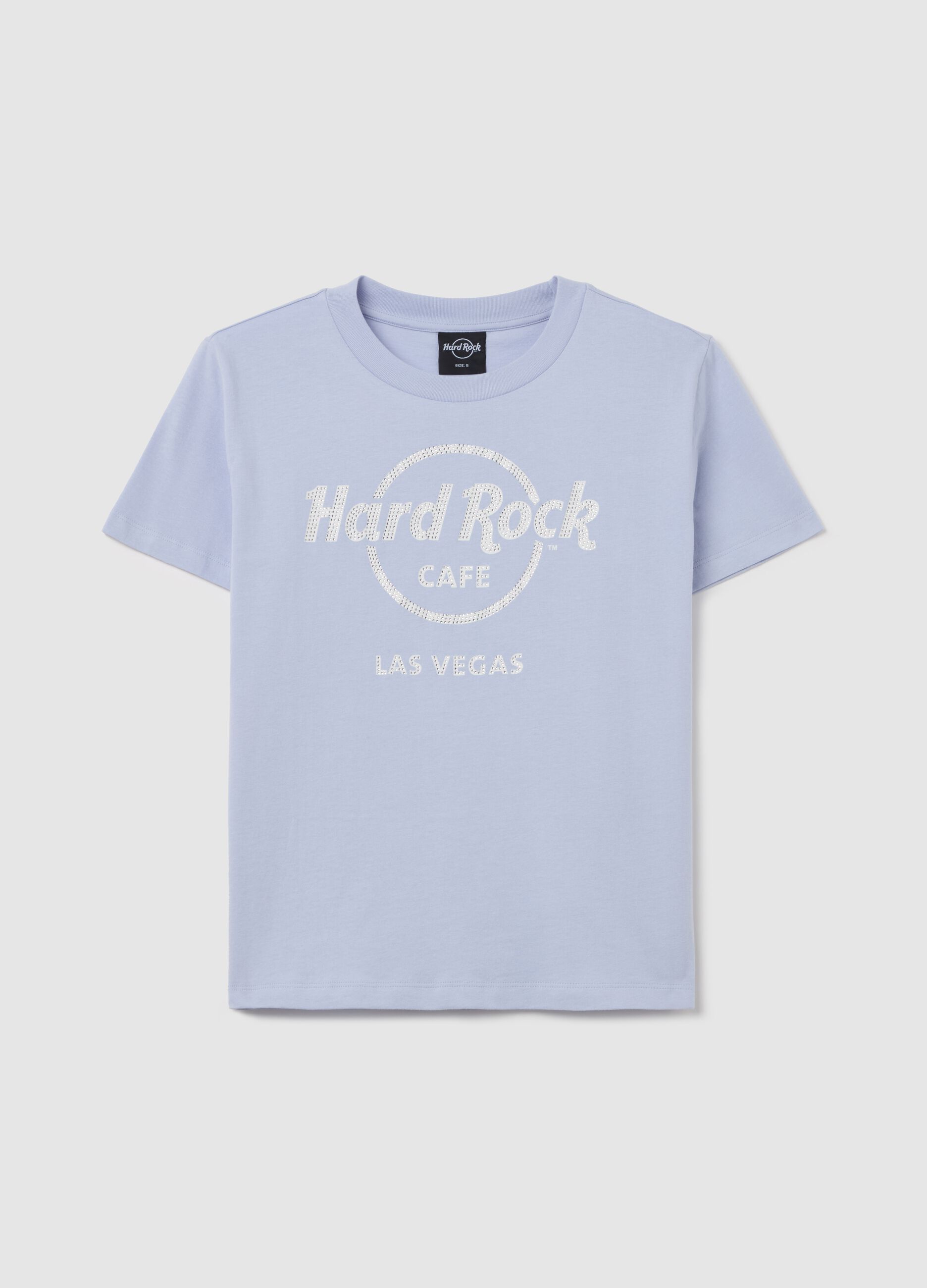 Light blue T-shirt with Hard Rock Café Las Vegas print