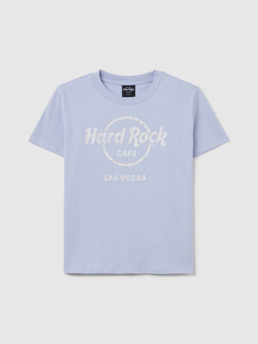Light blue T-shirt with Hard Rock Café Las Vegas print_4