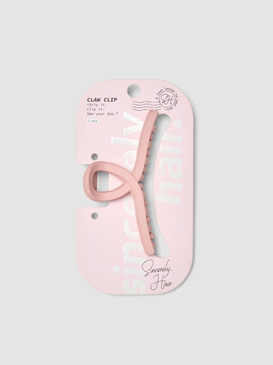 SINCERELY HAIR Pink Claw Clip_0