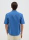 Men's blue shirt in cotton blend with regular-fit_3