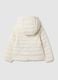 White padded regular fit girl's jacket with hood_1