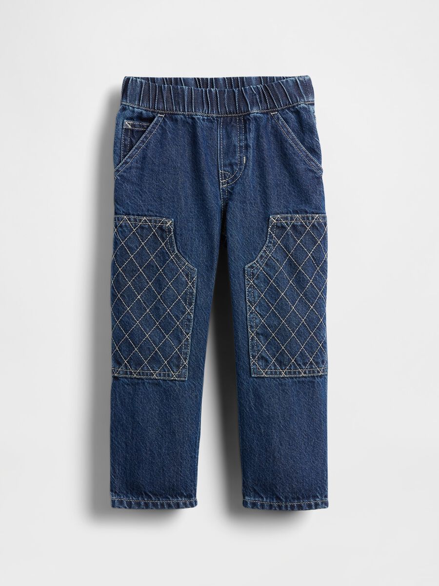 Pantaloni blu in denim per bambino_1