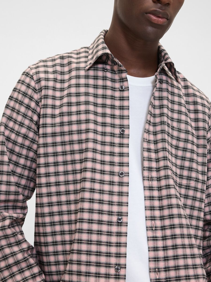 Stretch Pink Checked Shirt_3