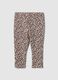 Treggings slim fit leopardati in cotone elasticizzato per bimba_1
