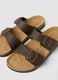 Brown double-strap sandals with buckles_1