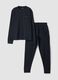 Blue pure organic cotton crew-neck pyjamas_0