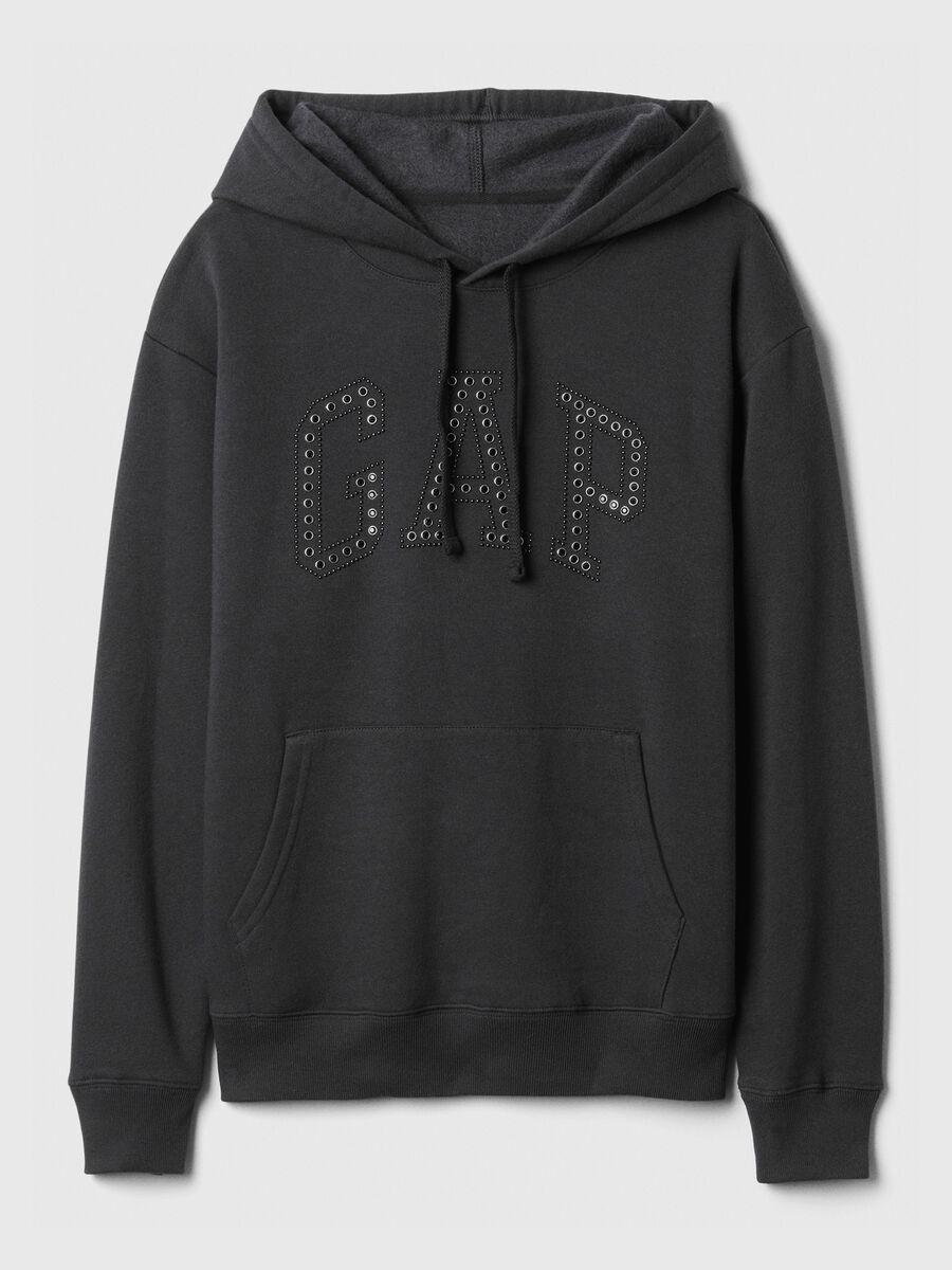 Sweatshirt with logo and studs_0