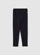 Girls' black skinny cotton blend leggings_1