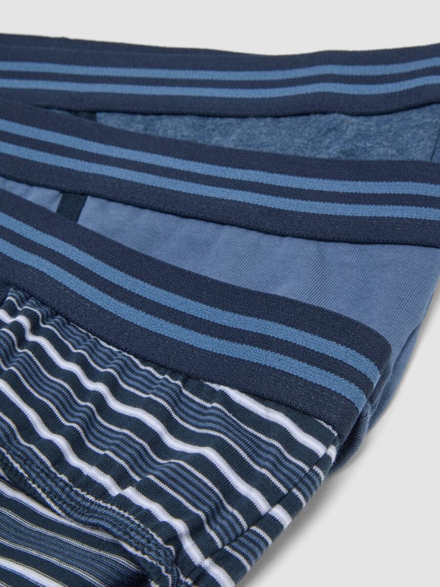 Men&rsquo;s multicolour jersey briefs 3-pack in stretch organic cotton_2