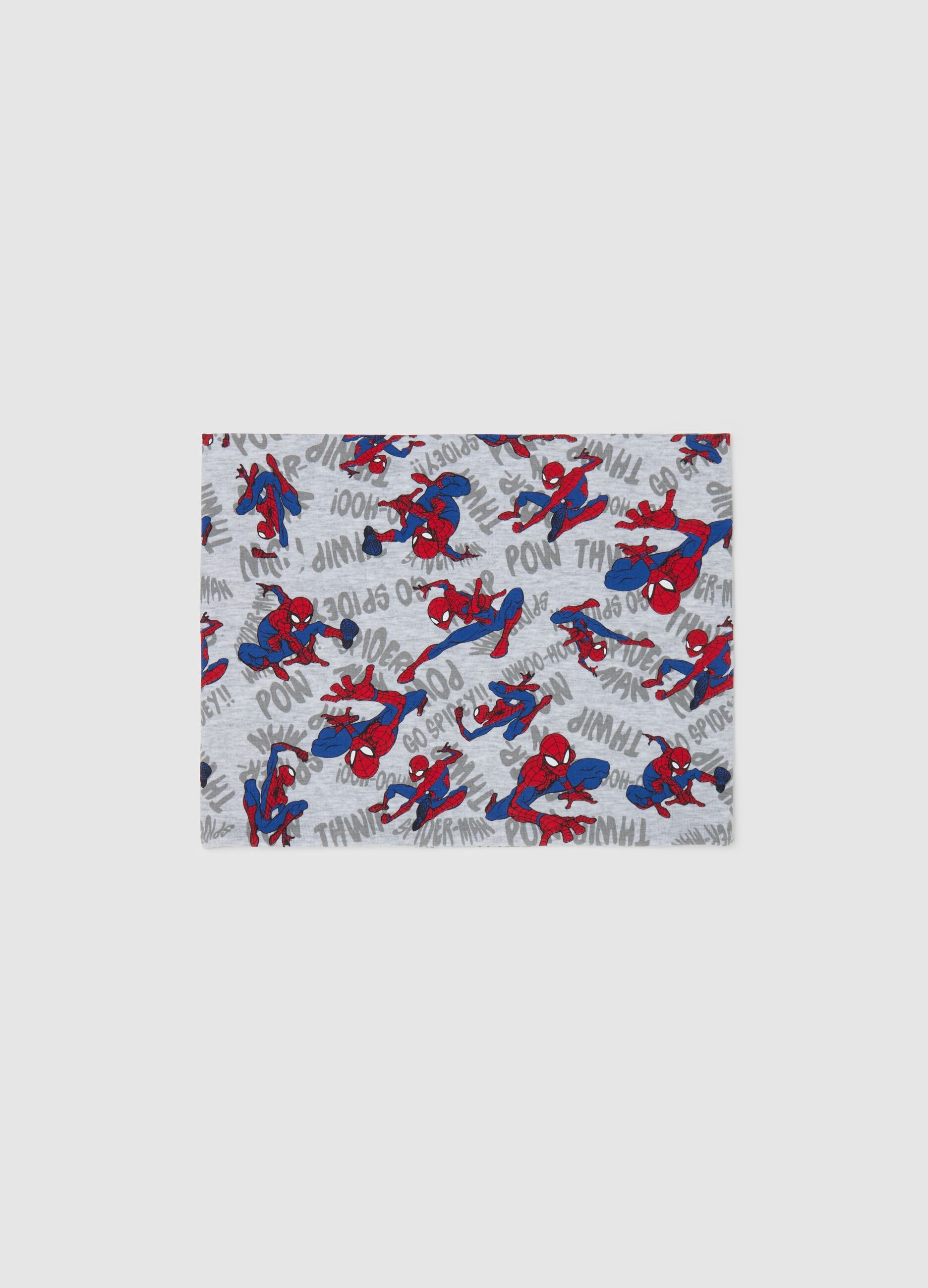 Neck warmer with Spider-Man print