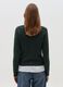 Ribbed cardigan with cable-knit design_3