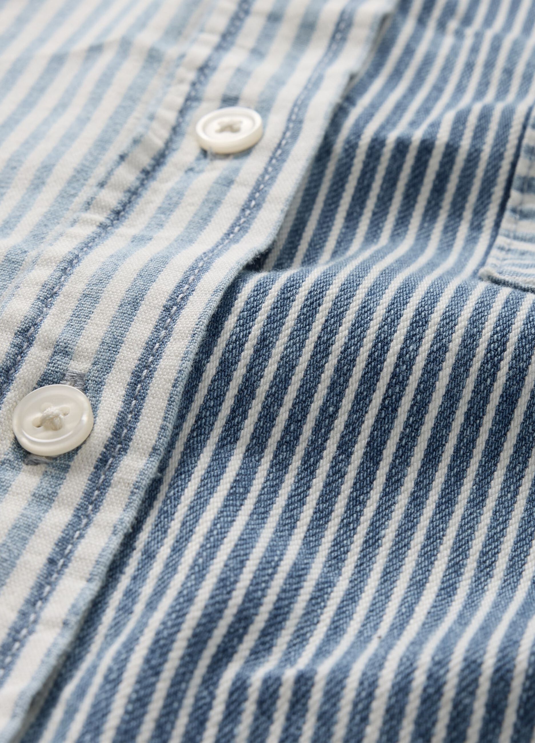 Gap Stripe Patchwork Cotton Shirt