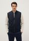 Blue regular fit gilet with full zip_1