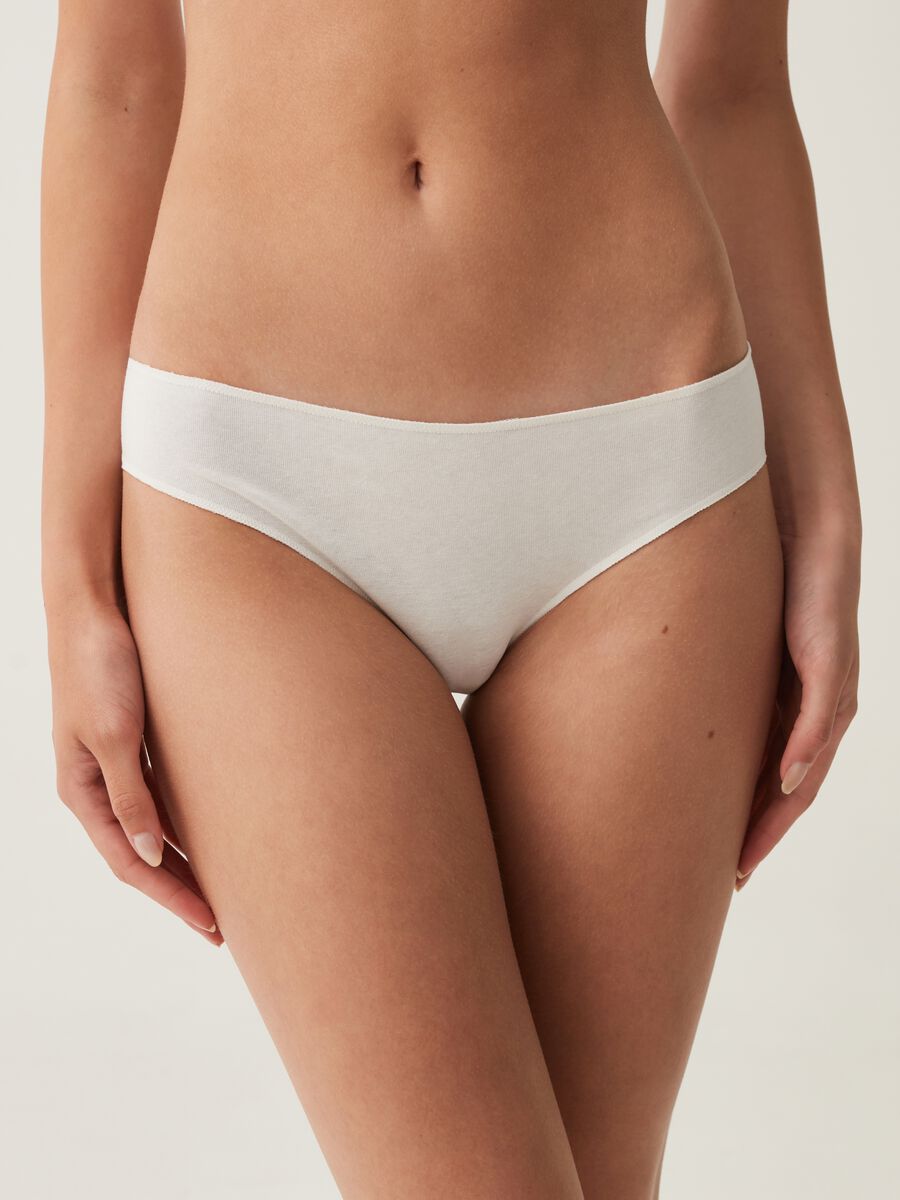 Two-pack briefs in stretch cotton_1