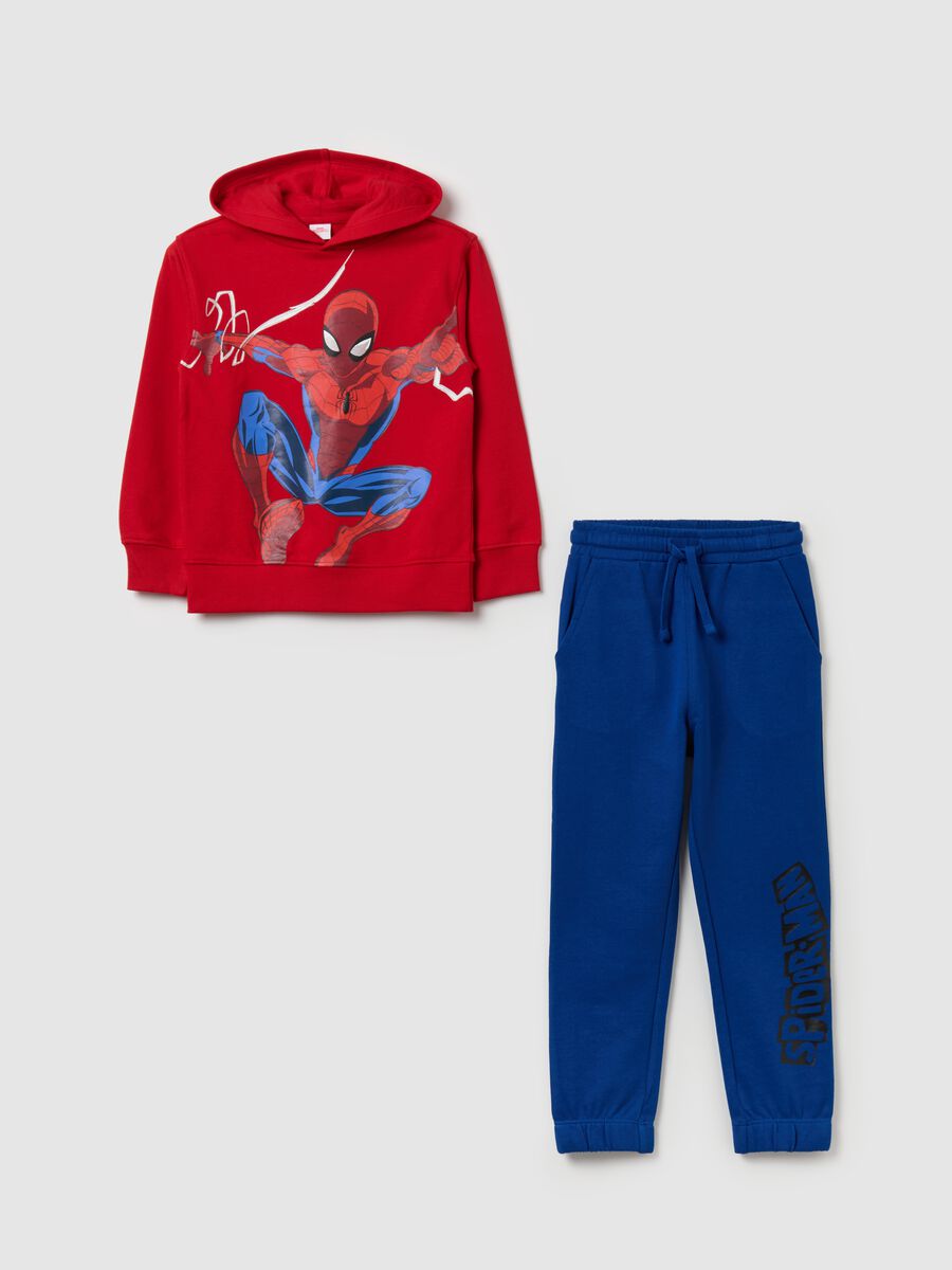 Fleece jogging set with Spider-Man print_0