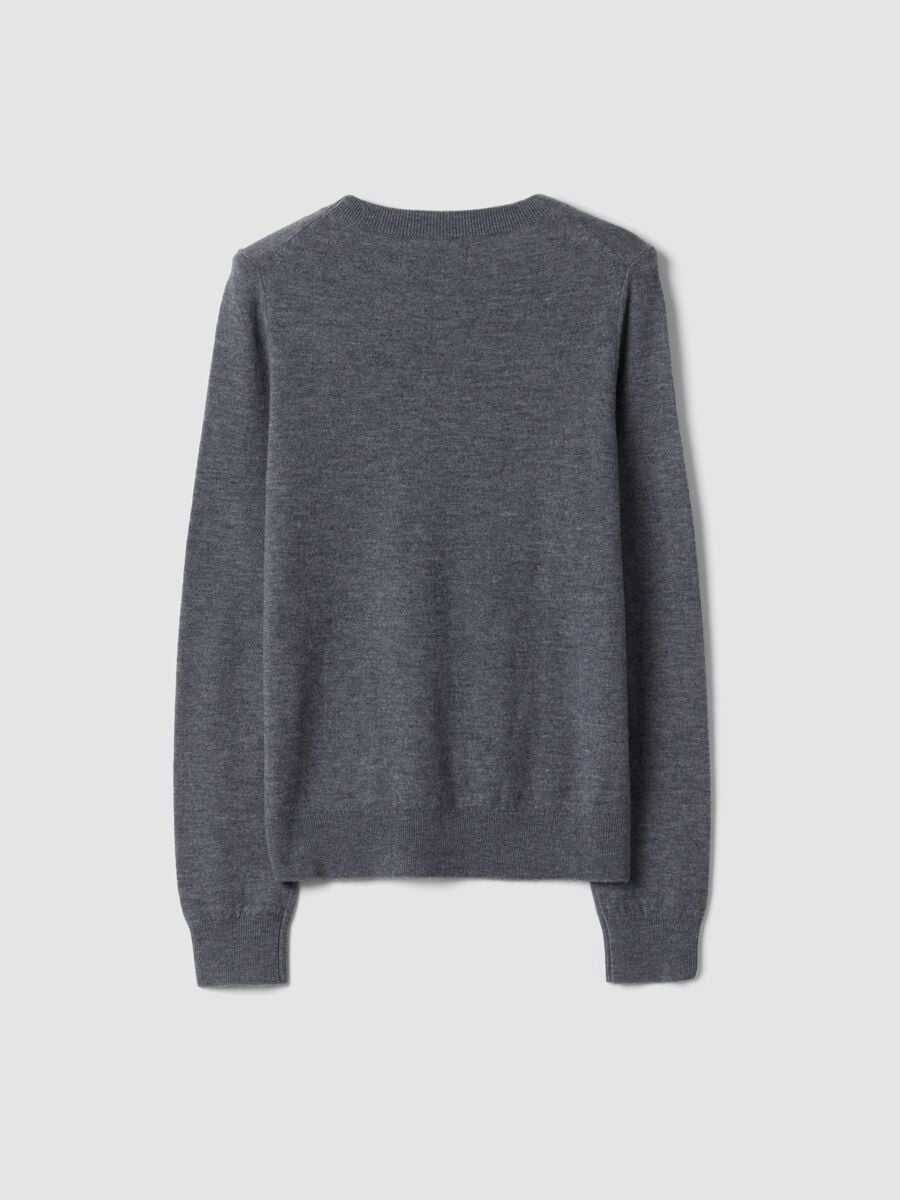Grey pure wool crew-neck jumper_2
