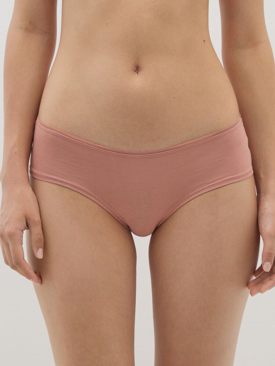 Tripack of elasticated cotton multicolour regular fit briefs_1
