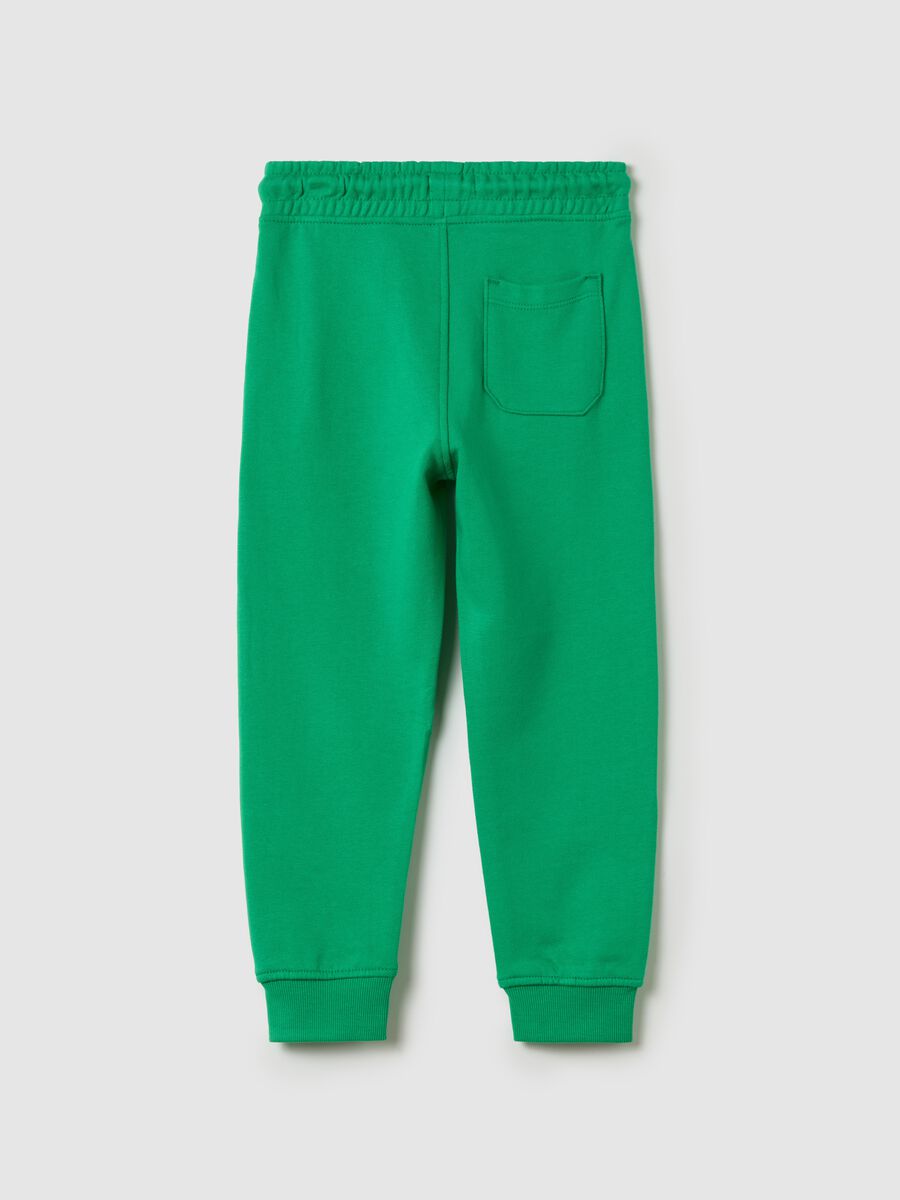 Fleece joggers with drawstring_1