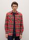 Multi-colour check shirt in pure cotton regular fit flannel_2