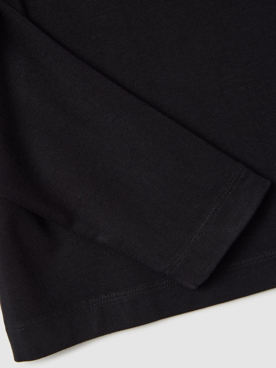 Black stretch viscose jersey regular fit_5