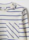Multicolour striped pure cotton regular fit T-shirt with pocket for child_2