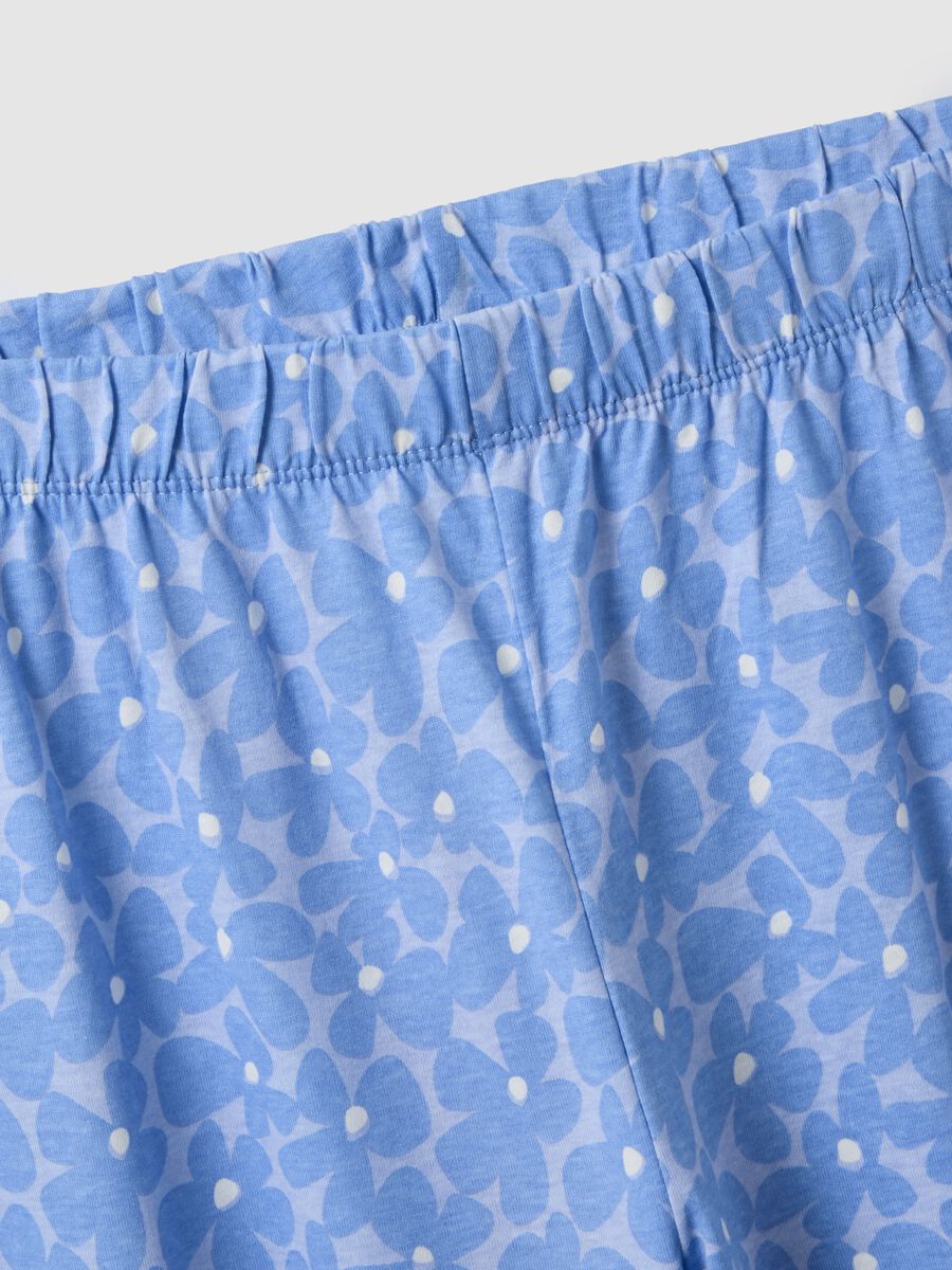Multicoloured pyjama trousers in pure cotton regular fit_5
