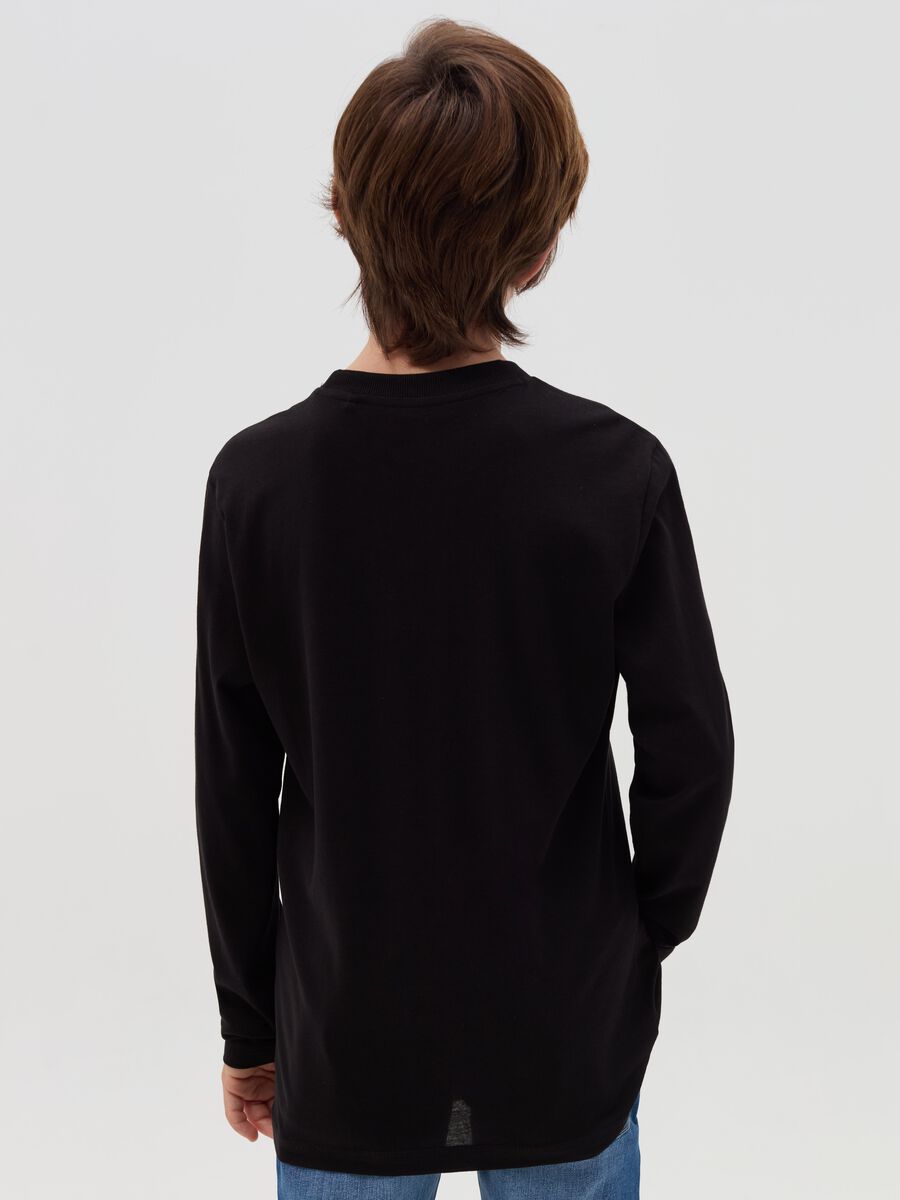 T-shirt a maniche lunghe con stampa_1