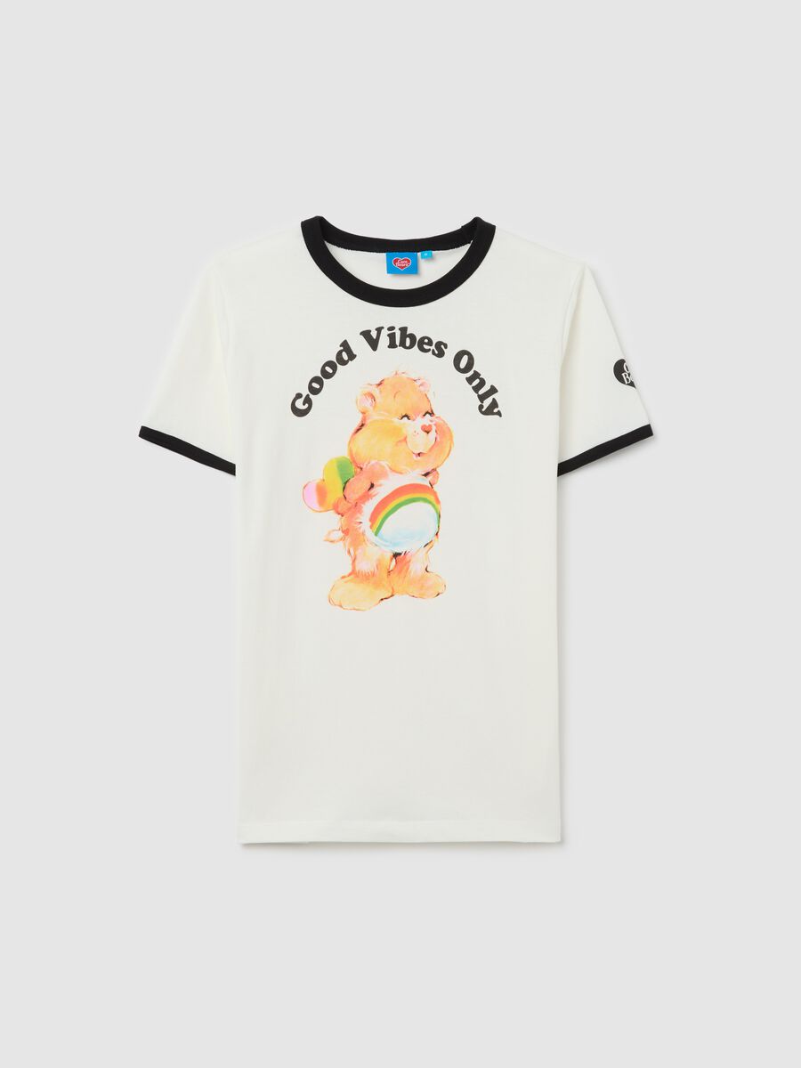 White T-shirt in cotton with Care Bears print_4