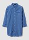 Blue striped pure cotton kaftan_4