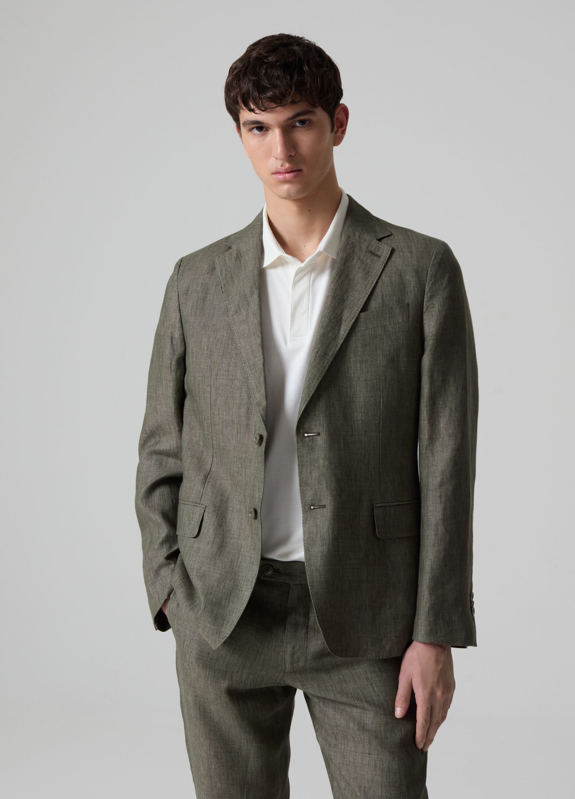 Ovs Blazer monopetto in lino