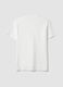 White mercerised pure cotton crew-neck T-shirt, regular fit_2
